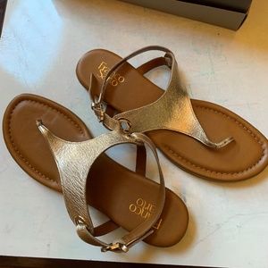 Franco Sarto 11M Gold Sandles
